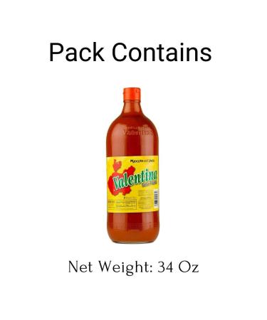 Valentina Salsa Picante 34 oz - Authentic Mexican Hot Sauce for Spicy Food | Imported by Wholesale San Diego - Buy Online on GoSupps.com