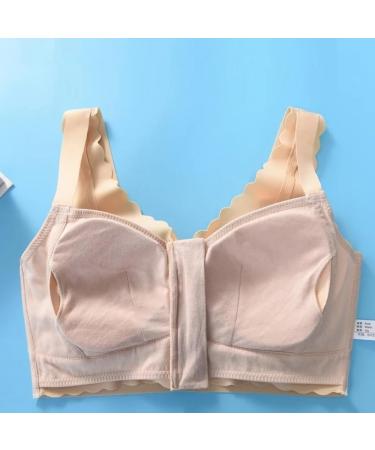 Luxrub Wireless Mastectomy Bralette for Women - Front Zipper Ice Skating Bra Complete Coverage with Pocket - Black - Buy Online on GoSupps.com