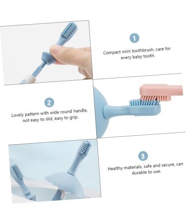 Beaupretty Baby Toothbrush Set - Silicone Infant Training Oral Care Tool for Children - Buy Online on GoSupps.com