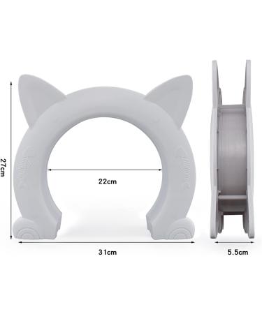 Wordcam XL Interior Cat Door - Pet Doors for Cats & Small Dogs | White - Buy Online on GoSupps.com