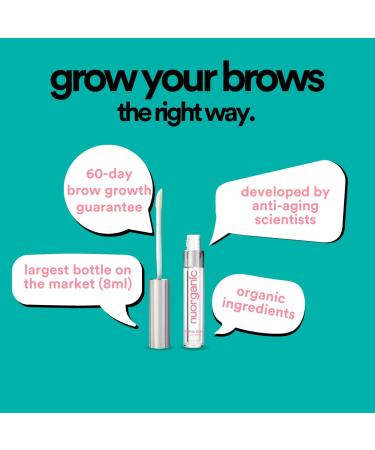 nuorganic 'Cosmic Brow' Eyebrow Serum for Growth | Natural Eye Brow Serum for Thicker Longer More Defined Brows | 4 Months Supply XL Size | Cruelty Free Made in USA - Buy Online on GoSupps.com