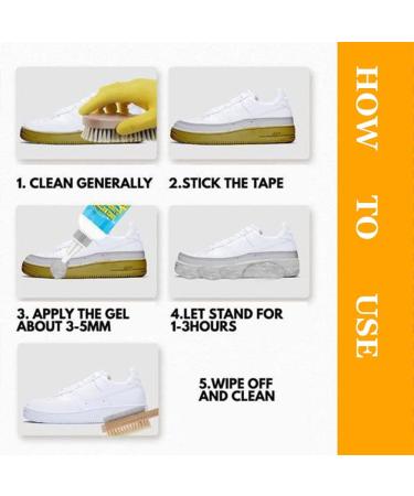 Biaoyun 2PCS Shoes Whitening Cleansing Gel with Making Tape - 30ML - Buy Online on GoSupps.com