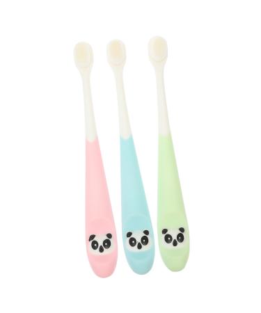 Orfofe 3 pieces children travel toothbrush children accessories daily use toothbrush children's teeth clean tools beautiful children's toothbrush children's accessories ergonomic toothbrush