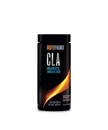 GNC BodyDynamix CLA Conjugated Linoleic Acid | Max Potency CLA 2000 mg Supplement | Fuels Energy and Fat Metabolism, Improves Body Composition | 120 Softgels 120 Count (Pack of 1)