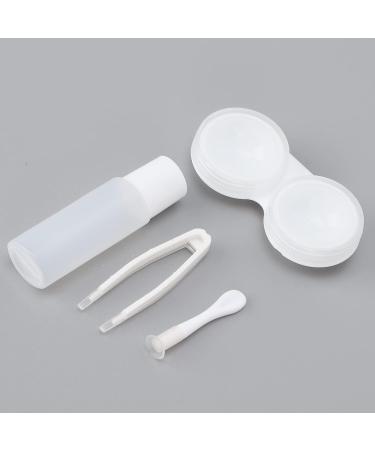 Contact Lens Travel Case Set with Care Fluid Bottle - Mini Etui with Tweezers & Storage for Soaking Lenses - Buy Online on GoSupps.com