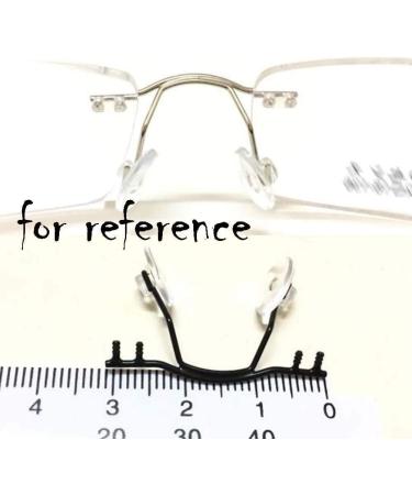 MAYABI Metal Replacement Nose Bridge for Rimless Glasses - 1 Piece Purple Eyeglass Accessory | International Shipping Available - Buy Online on GoSupps.com