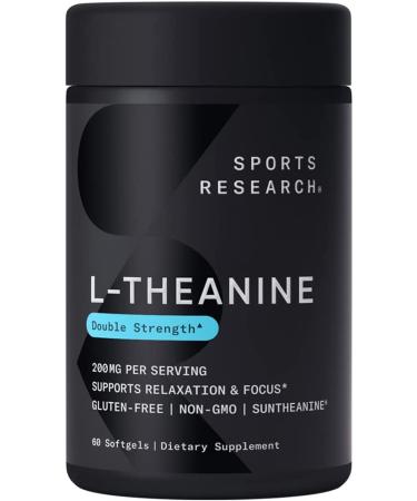 Sports Research L-theanine 200 mg 60 Softgels