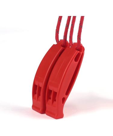Michael Josh Outdoor Loudest Emergency Survival Whistles with Lanyard - 4 Pack Red - Buy Online on GoSupps.com