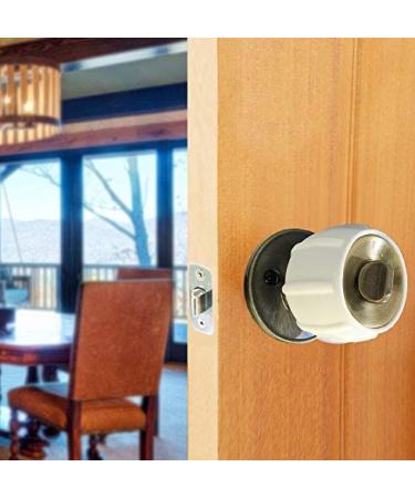 Non-Slip Door Knob Cover Grips for Arthritis & Senior Living - 4 Pack (White Brandywine) - Buy Online on GoSupps.com