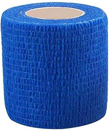 Baglaum Cohesive Tape Self-Adhesive Elastic Wrap Bandage Tape(5X450cm Pack of 12)-Blue - Buy Online on GoSupps.com