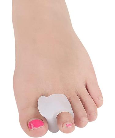 4-Pack White Gel Toe Separators & Stretchers | Comfortable Silicone Protectors for Overlapping & Hammer Toes - Buy Online on GoSupps.com