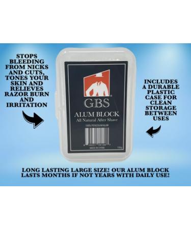 Premium G.B.S Shaving Gift Set - Long Handle Double Edge Razor Alum Block Natural Soap & Brush | Perfect Grooming Kit for Men - International Shipping Available - Buy Online on GoSupps.com