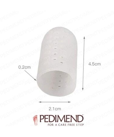 Pedimend Gel Toe & Finger Cap Protectors - Protection Pain Relief for Bunions Corns Calluses Orthotic Breathable Toe Caps Athletics Running For Men and Women 1 Pair - 4.45 - Buy Online on GoSupps.com
