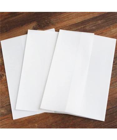 Vellum Jackets for 5x7 Invitations 105GSM Pre-Folded Vellum Paper 5x7 Jackets Vellum Wedding Invitations Wraps for Wedding Invitations Jacket 50 Pack - Buy Online on GoSupps.com