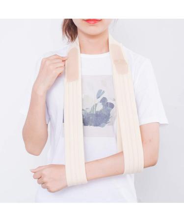 Milisten Arm Sling Elbow Brace | Adjustable Shoulder Immobilizer & Medical Support for Children | Beige Gambrel Design - Buy Online on GoSupps.com