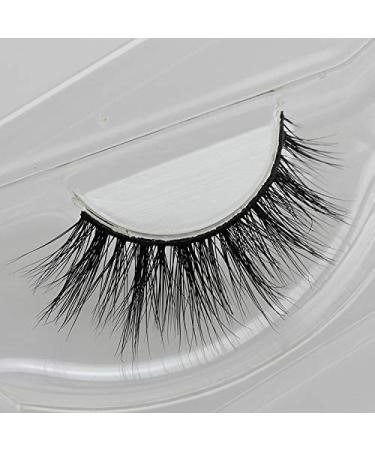 1 Pair 3D Mink Eyelashes - Fluffy Handmade Reusable Criss-Cross False Lashes for Natural Makeup | F07 - Buy Online on GoSupps.com