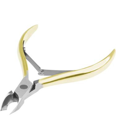 Clavier ProNails Professional Cuticle Nippers Cuticle Remover Stainless Steel Nail Scissors Clipper Dead Skin Nail Care Tool for Manicure and Pedicure (Gold 8 mm) - Buy Online on GoSupps.com