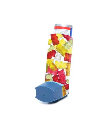 MightySkins Skin for Ventolin HFA Asthma Inhaler - Gummy Bears | Protective Durable and Unique Vinyl Decal wrap Cover | Easy to Apply Remove and Change Styles | Made in The USA