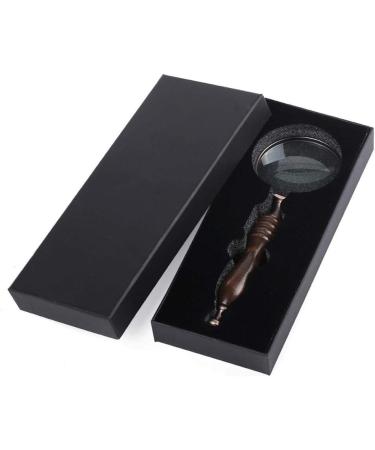 10x Handheld Magnifier Ebony Handle Old Man Reading Book Map Gift Metal Hd Magnifing Glass Made in China - Buy Online on GoSupps.com