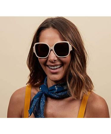 PeeperSpecs Women's Carmen Bifocal Oversized Reading Sunglasses Taupe 2.5x - Buy Online on GoSupps.com