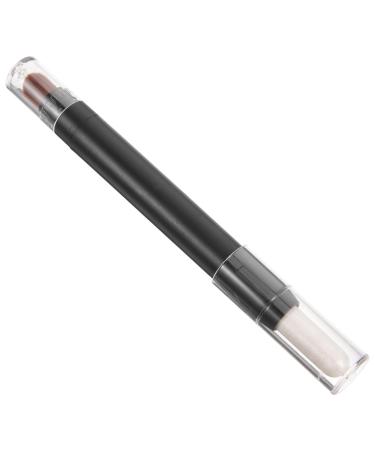 IWOWHERO Makeup Eyeshadow Eye Makeup Stick Eye Shadow Small Eyeshadow Make up Eyeshadow Eye Makeup Brush Double Head Lip Brush 1 count (Pack of 1) Silver