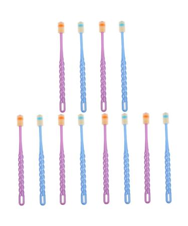 Minkissy 12 STK toothbrush tooth cleaning toothbrush for girls toothbrush for children toothbrush baby toothbrushes -tooth care tool Handbook cleaning brush product toddler