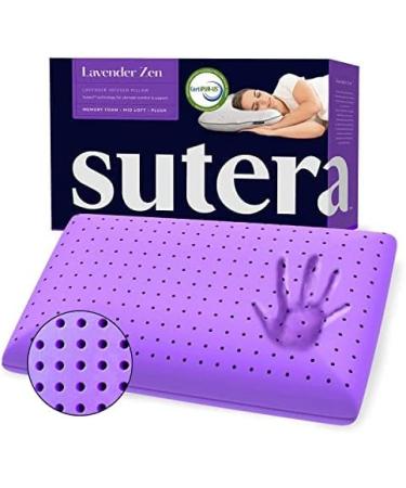 Sutera Lavender Zen Memory Foam Pillow & Hydroluna Silk Eye Mask Bundle - Buy Online on GoSupps.com