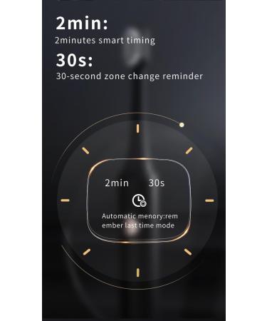 Sonic Electric Toothbrush for Adults - Rechargeable 4 Heads IPX7 Waterproof 4 Modes Smart Timer - Best Black Toothbrush for Optimal Cleaning - Buy Online on GoSupps.com