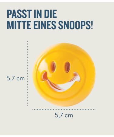 Outward Hound Planet Dog Orbee-Tuff Nooks - Yellow Smiley Snack Toy for Dogs | International Shipping - Buy Online on GoSupps.com