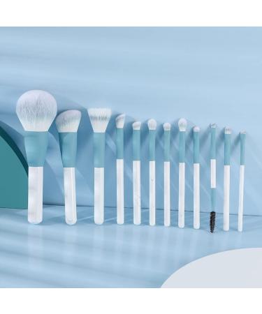 MADALIAN Makeup Brush Set - 12 Soft Bristles with Blush Brush & Organizer Bag for Flawless Makeup Application - International Shipping Available - Buy Online on GoSupps.com
