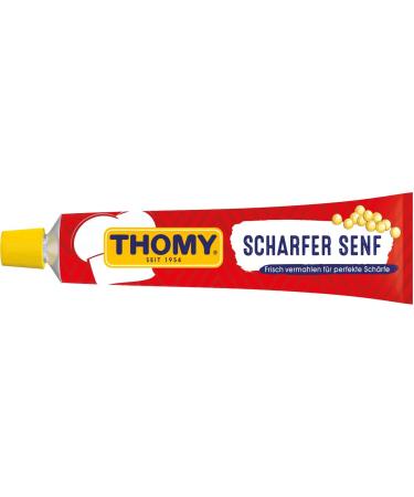 2x THOMY Scharfer Senf mustard 100ml Tube (German Import)