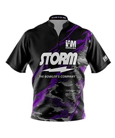 Logo Infusion Dye-Sublimated Bowling Jersey (Sash Collar) - I AM Bowling Fun Design 2007-ST - Storm Men's 4X