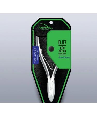 Generic Nghia Professional Stainless Steel Cuticle Nipper C-07 (D-07) Jaw 16 Cuticle Cutter Trimmer Manicure Tools Perfect Nail Care Tool at Home Spa Saloon