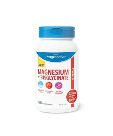 Progressive Magnesium with Bisglycinate 120 Vegetable Capsules