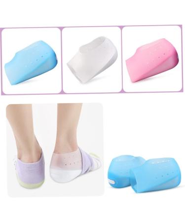 NOLITOY Heel Pads - 3 Pairs Silicone Cushion Insoles for Height Increase & Comfort - Invisible Pink Heel Protectors - Buy Online on GoSupps.com