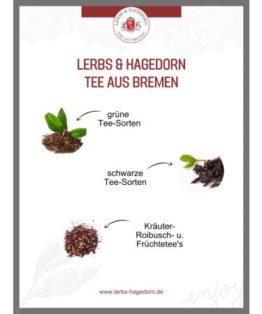  Lerbs & Hagedorn Lerbs & Hagedorn Windhook roibusch tea | vanilla taste 1 kg (approx. 81 liters) with aroma - Buy Online on GoSupps.com