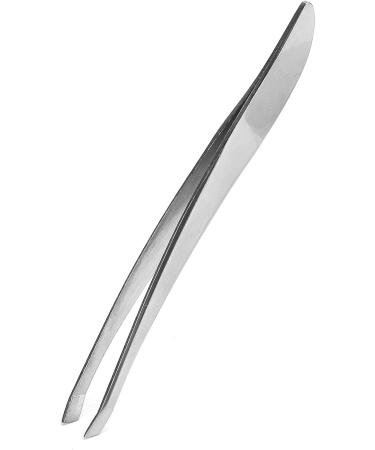Premium Stainless Steel Eyebrow Tweezers - Non-Slip Handle Precision Tip & Portable Clip for Perfect Brow Shaping - Buy Online on GoSupps.com