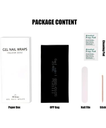 White French Tip Semi Cured Gel Nail Strips Stickers Short Square Gel Nails Wraps with File 16 Pieces Glossy Soft Self-Adhesive Salon-Quality Uv/LED Lamp Required - Buy Online on GoSupps.com