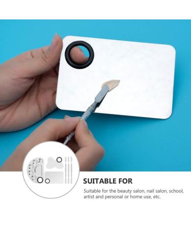 Beaupretty 3 Nail Art Palette Halter - Best Stainless Steel Makeup Mixing Tool for Nail Art & Cosmetic Care - Buy Online on GoSupps.com