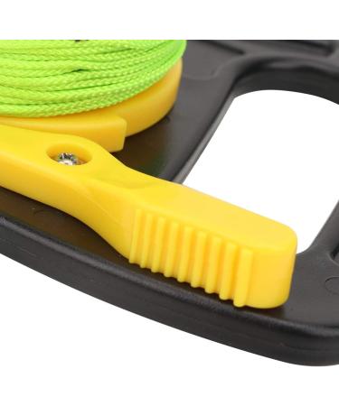 Keenso 46m/150FT Handle Pulley Scuba Spool Reel for Cave Wreck Diving - Yellow - Buy Online on GoSupps.com