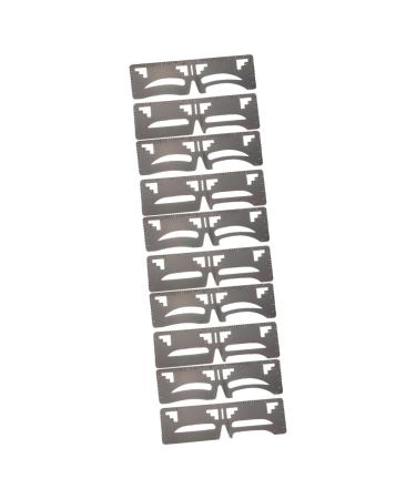 FOMIYES 10 Pcs Eyebrow Ruler Brow Makeup Supplies Tools Brow Mapping Eyebrow Shaping Ruler Labeling Balance