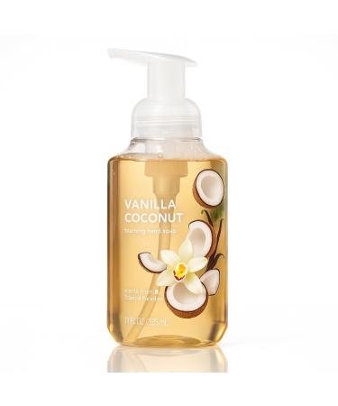 Foaming Hand Soap with Vanilla Coconut Aroma Lightweight Lather for Everyday Use Simple Pump Bottle Design 11 fl oz Size for Home or Office Sinks Hand Wash