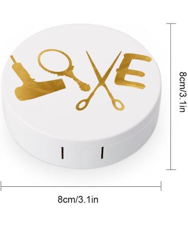 Portable Hairdresser Hairstylist Love Contact Lens Kit with Mirror | Cute Storage Box - Buy Online on GoSupps.com