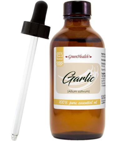 Garlic Essential Oil - 4 oz. 100% Pure Natural Undiluted Therapeutic Grade Allium Sativum - Buy Online on GoSupps.com