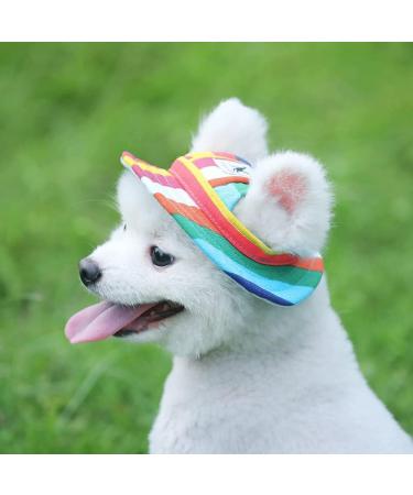 Princess Pet Cap: Dog Canvas Round Hat with Adjustable Chin Strap for Sun Protection (Medium, Color) - Buy Online on GoSupps.com