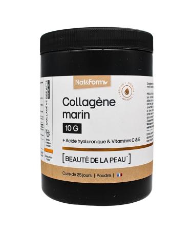 Nat&Form Skin Beauty Marine Collagen 10 g + Hyaluronic Acid and Vitamin E 314 g