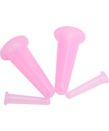 4PC Silicone Massage Cups Set - Moisture Absorption Cupping Therapy for Body Care & Daily Household Use (Pink) - Buy Online on GoSupps.com