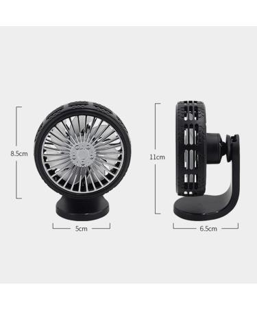 BESPORTBLE Black Fan Fans for Car Portable Fan Aromatherapy Fan Car Mini Cool Fan Small Fan Remover Summer 11X6.5cm Black Desktop Pattern - Buy Online on GoSupps.com