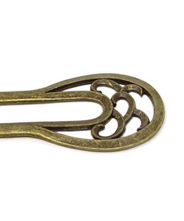 Lurrose 2-Piece Vintage Decorative Hair Forks - Hollow Metal Hair Sticks for Women | International Shipping Available - Buy Online on GoSupps.com