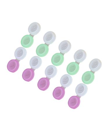 Gatuida 10st container contact lens remedy case case kit object container mirror film lentil holder holder for lentil containers Colored contact lenses duplex box contact lens container